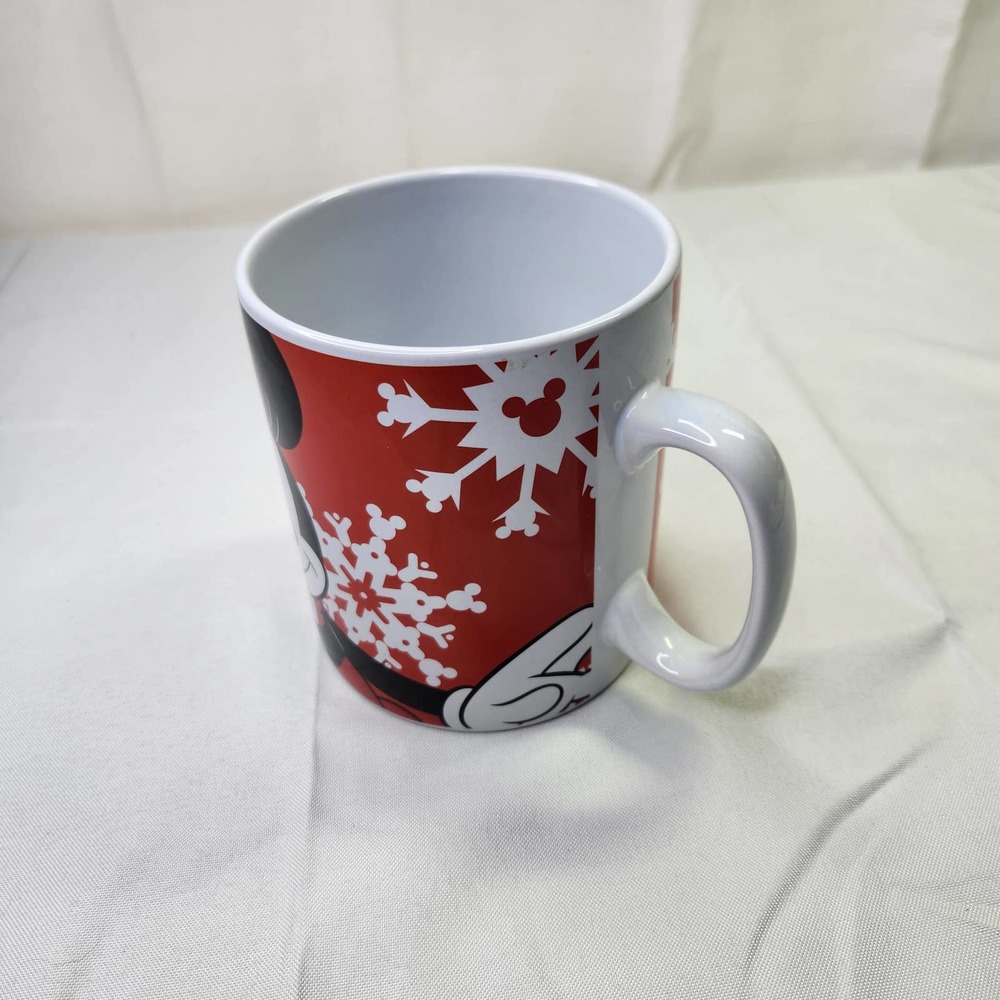 Disney Galerie Minnie Mouse Red Snowflake Christmas Winter Jumbo Coffee Mug - Picture 4 of 8
